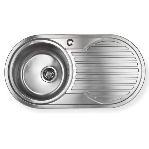 Edelstahl spüle links - spüle,